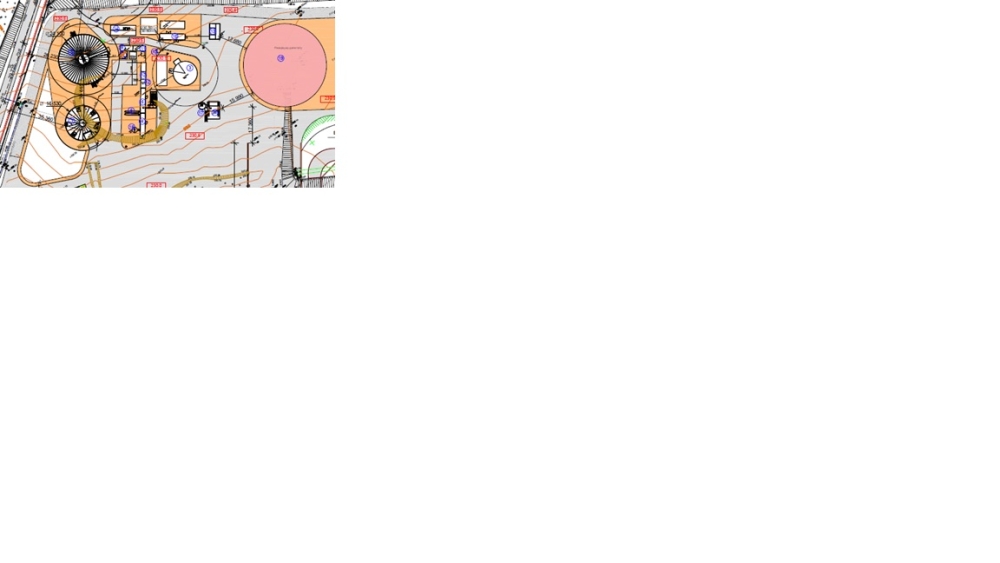 Фрагмент генплана проекта строительства цеха переработки органических сельскохозяйственных отходов производства и цеха по производству комбикормов для ПАТ «Гудвелли Украина»